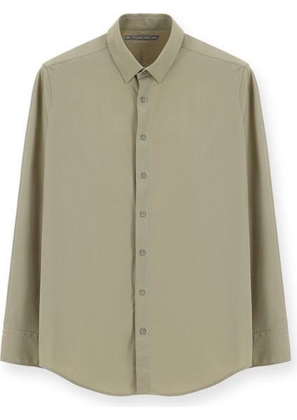 Techno-Line Uzun Kol Regular Fit Likralı Gömlek modelleri