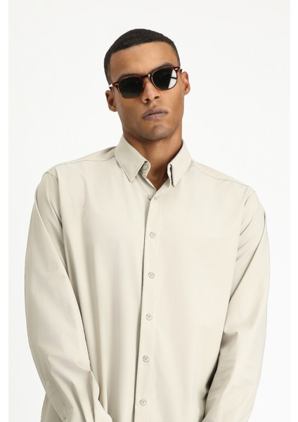 Techno-Line Uzun Kol Regular Fit Likralı Gömlek indirimleri