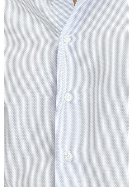 Uzun Kol Slim Fit Dar Kesim Non Iron Klasik Desenli Pamuklu Gömlek indirimleri