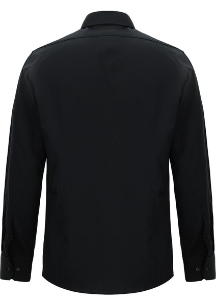 Uzun Kol Slim Fit Dar Kesim Klasik Non Iron Saten Pamuk Gömlek fiyatları