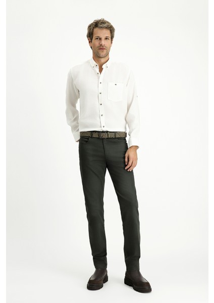 Uzun Kol Regular Fit Düğmeli Yaka Spor Gömlek fiyatları