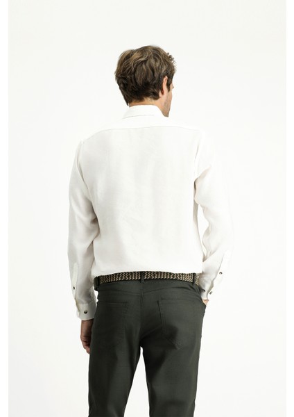 Uzun Kol Regular Fit Düğmeli Yaka Spor Gömlek fırsatları