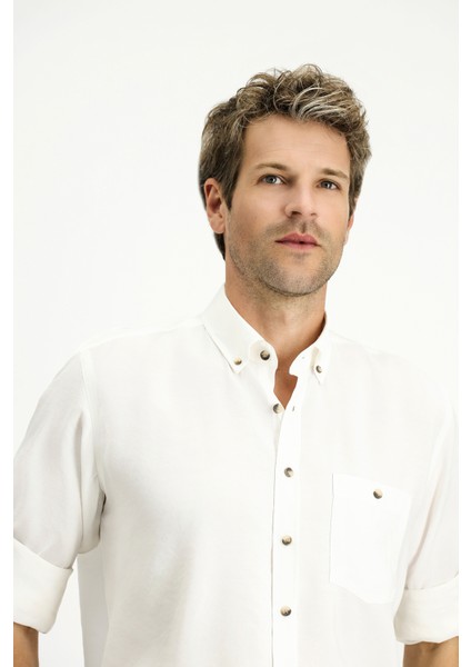 Uzun Kol Regular Fit Düğmeli Yaka Spor Gömlek indirimleri