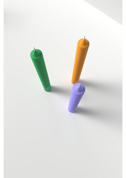 Şamdanlık Mum Silikon Kalıp M6 -Uzun Mum Silikon Kalıp M6 , Mum Yapım Malzemeleri 21.2 x 2.6 cm fırsatları