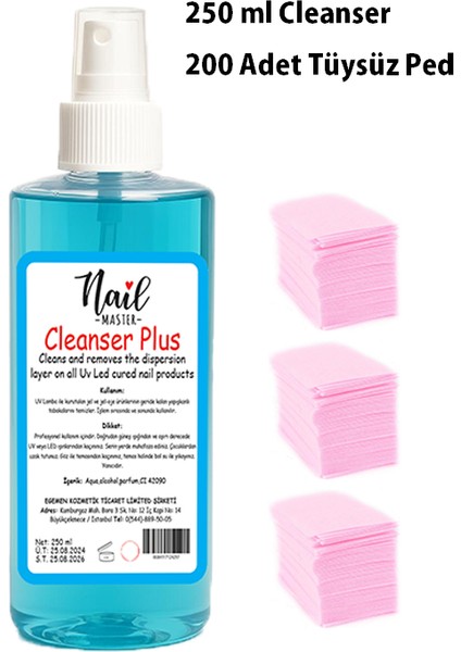 Yapışkan Tabaka Temizleyici Kalıcı Oje Protez Tırnak Jel Kat Temizleme Cleanser Tüysüz Mendil Seti