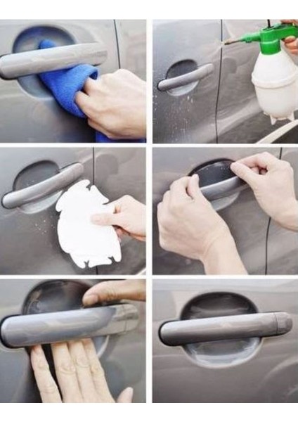 Araba Kapı Kolu Koruyucu Film (4lü Set) modelleri