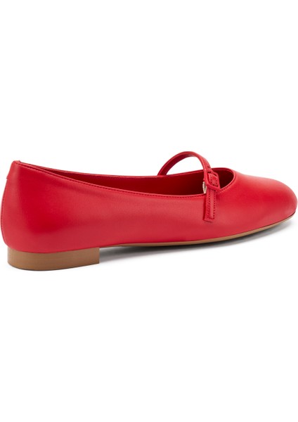 Kadın Babet 70P5 Frau Leather Ballet Flats With Strap modelleri