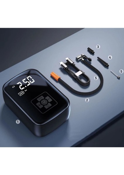 Şarjlı Hava Kompresörü Mini Taşınabilir Kompresör( Otomobil Motorsiklet Bisiklet Vb...) fiyatları