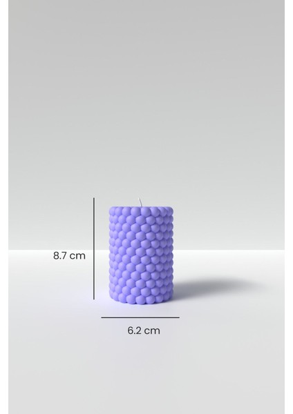 Silindir Bubble Mum Silikon Kalıp - Dekoratif Bubble Mum Kalıbı 8.7 x 6.2 cm modelleri