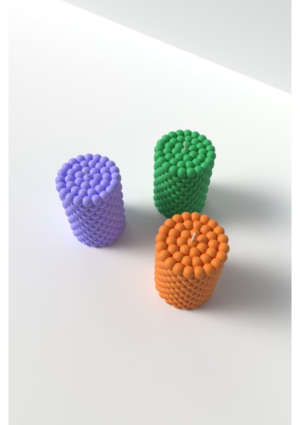 Silindir Bubble Mum Silikon Kalıp - Dekoratif Bubble Mum Kalıbı 8.7 x 6.2 cm fırsatları