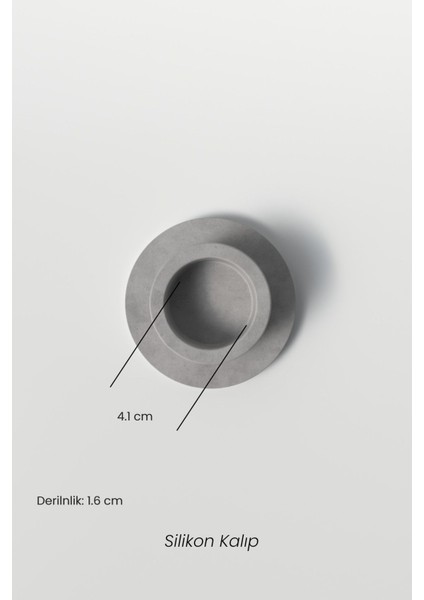 Beton Büyük Tealight Mumluk Şamdan Silikon Kalıp - Dekoratif Tealight Mumluk Kalıbı fırsatları
