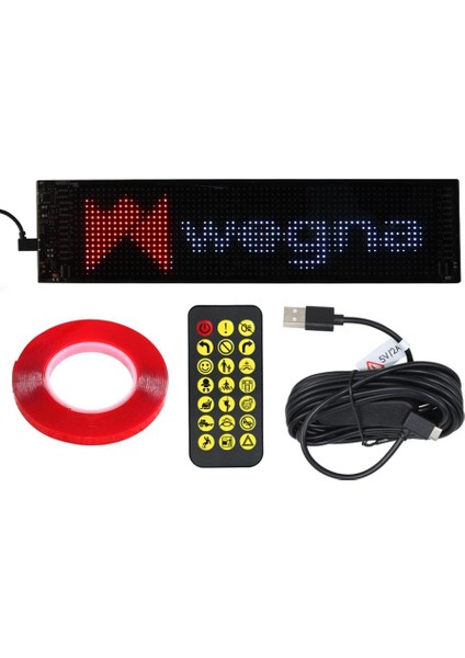 Araç Içi Araba Işığı (Led EKRAN)(20X64) (10.2X34.8CM)