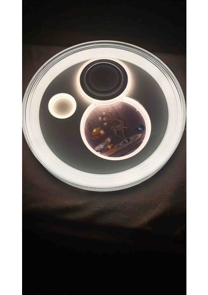 Ses Sistemli Tavana Sabit Üç Renk LED Plafonyer Avize fiyatları