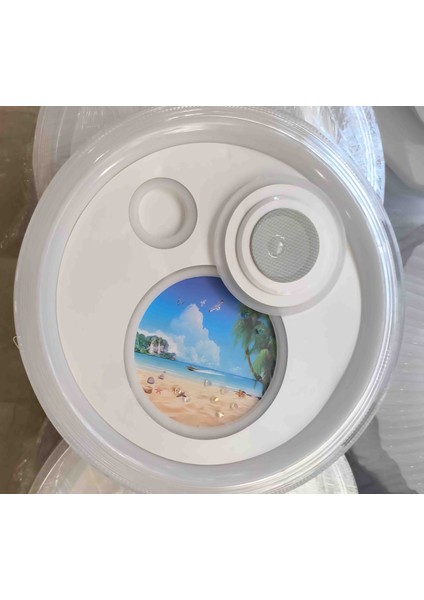 Ses Sistemli Tavana Sabit Üç Renk LED Plafonyer Avize indirimleri