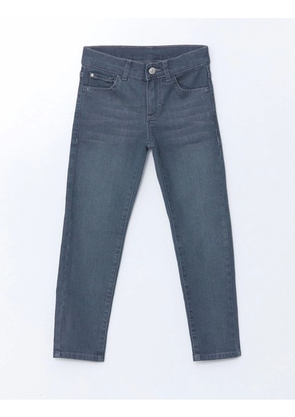 Lcw Kids Gri Beli Ayarlanabilir Lastikli Erkek Çocuk Jean Pantolon