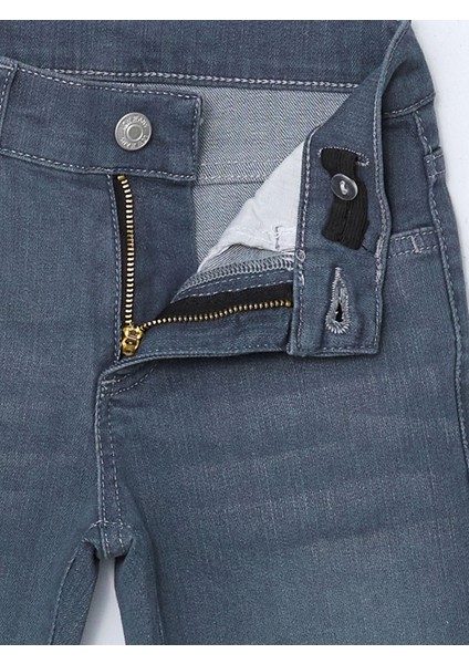 Lcw Kids Gri Beli Ayarlanabilir Lastikli Erkek Çocuk Jean Pantolon modelleri
