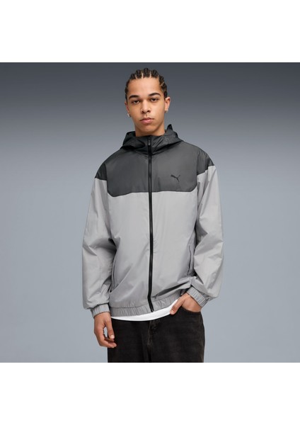 Essentials Erkek Gri Rüzgarlık (684626-63)