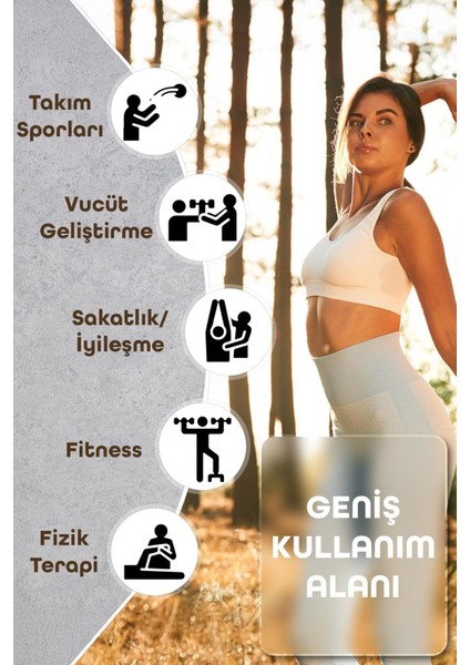 5’li Pilates Direnç Bandı Seti Taşıma Çantalı Lateks Egzersiz Squat Fitness Loop Bant - Mixed