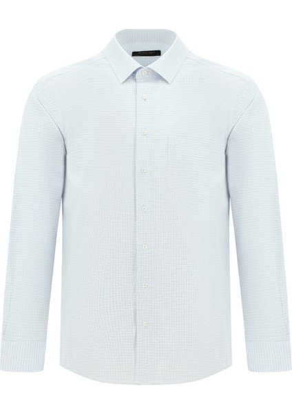 Uzun Kol Klasik Ekose Pamuk Gömlek