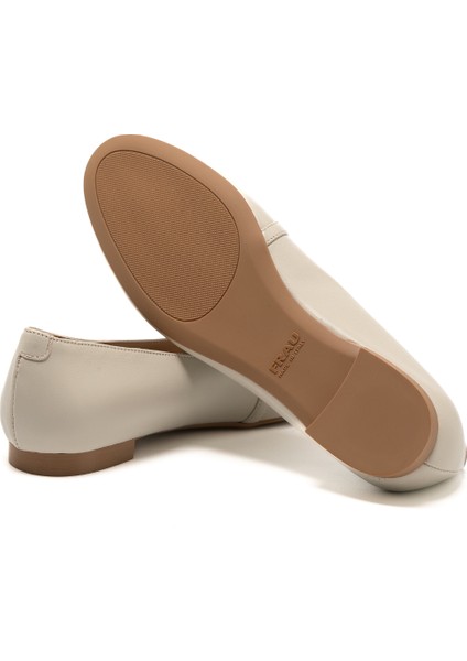 Kadın Babet 70P5 Frau Leather Ballet Flats With Strap indirimleri