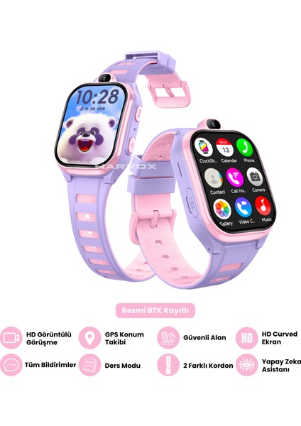 Hx Kids 4g Pro+ Android Sim Kartlı Gps Akıllı Çocuk Saati Konum Takibi Görüntülü Konuşma 4g Destekli