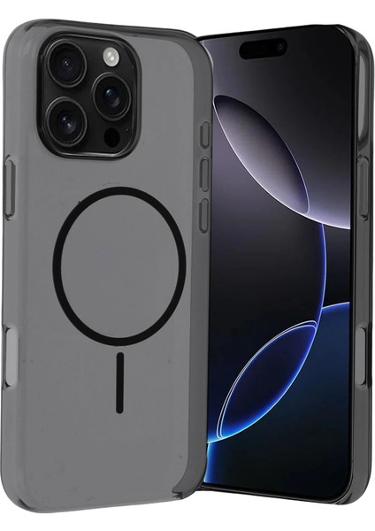Apple iPhone 16 Pro Kılıf Şeffaf Lansman Magsafe Wireless Şarj Özellikli Orjin Kapak