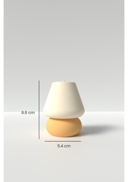 Küçük Abajur Mum Silikon Kalıp - Dekoratif Abajur Şeklinde Mum Kalıbı 6.6 x 5.4 cm modelleri