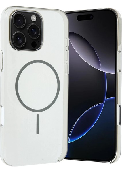 Apple iPhone 16 Pro Kılıf Şeffaf Lansman Magsafe Wireless Şarj Özellikli Orjin Kapak modelleri