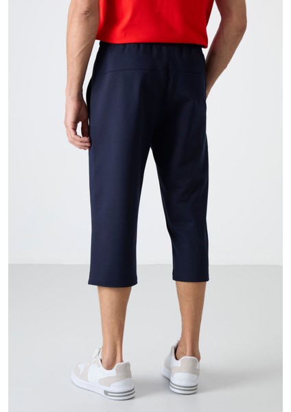 İndigo Ön Cep Detaylı Standart Kalıp Klasik Paça Erkek Kapri - 83092 indirimleri