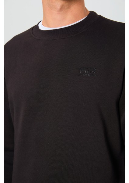 Omar Siyah Şardonlu Erkek Sweatshirt - 88137 fiyatları