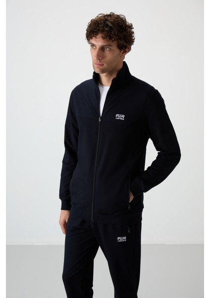 Troy Lacivert Standart Kalıp Erkek Eşofman Takım - 85196 modelleri