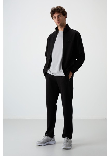 Troy Siyah Standart Kalıp Erkek Eşofman Takım - 85196 fiyatları