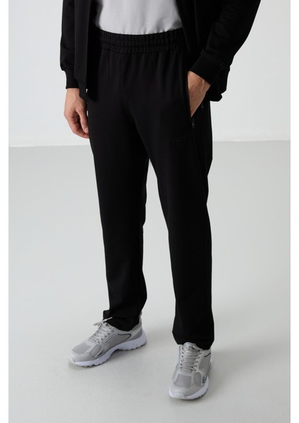 Troy Siyah Standart Kalıp Erkek Eşofman Takım - 85196 fırsatları