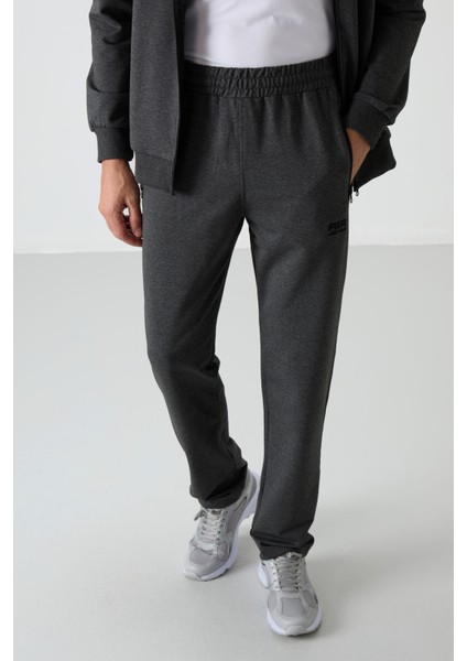 Troy Antrasit Melanj Standart Kalıp Erkek Eşofman Takım - 85196 fırsatları