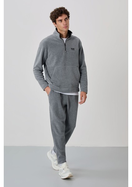Carol Gri Melanj Polar Erkek Eşofman Takım - 85226