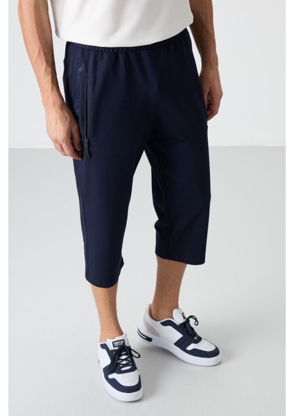 Lacivert Fermuar Cepli Standart Kalıp Klasik Paça Erkek Kapri - 83091 fiyatları