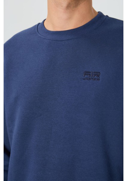 Omar İndigo Şardonlu Erkek Sweatshirt - 88137 modelleri