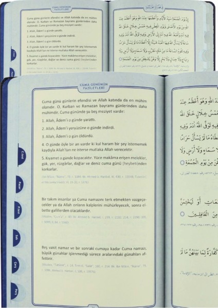 Dua (Evrâd-I Şerîfe) Orta Boy Arapça+Türkçe - Lacivert (Genişletilmiş Yeni Baskı ) ve Esmaül Hüsna