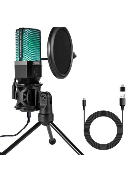 Bilgisayar RGB Mikrofon 20-20KHZ