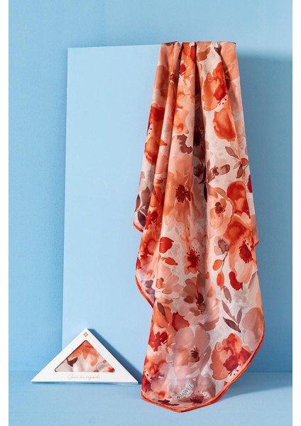 Kadın Desenli Peonia Soft Eşarp