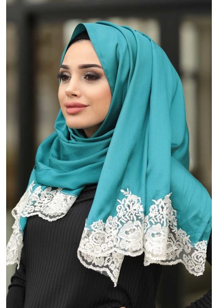 - Dantelli Ipek Görünümlü Şal Ürün Kodu 1518