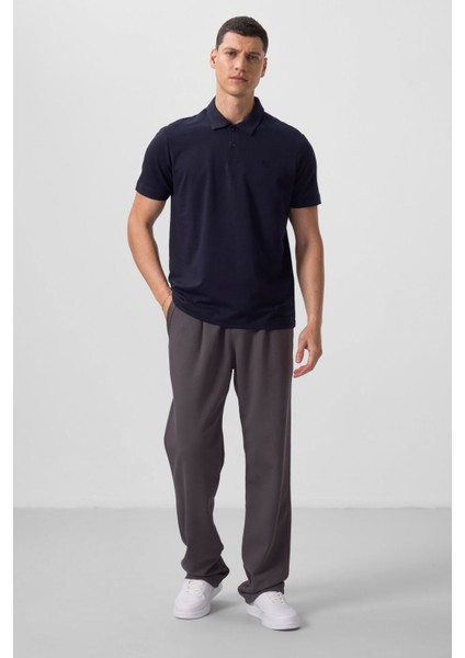 Lacivert Standart Kalıp Basic Polo Yaka Erkek T-Shirt - 87768 fiyatları