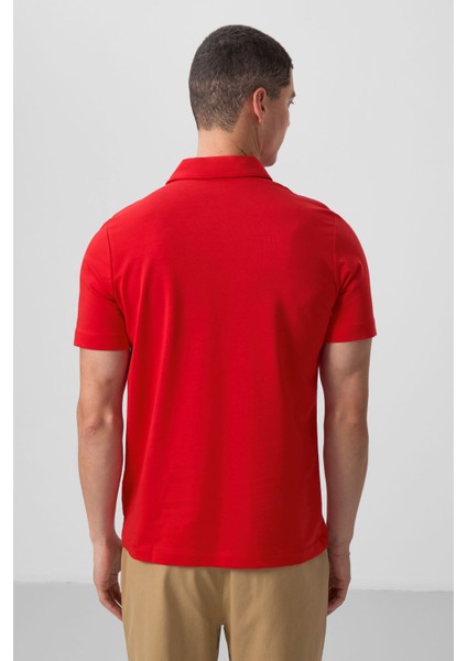 Kırmızı Standart Kalıp Basic Polo Yaka Erkek T-Shirt - 87768 indirimleri