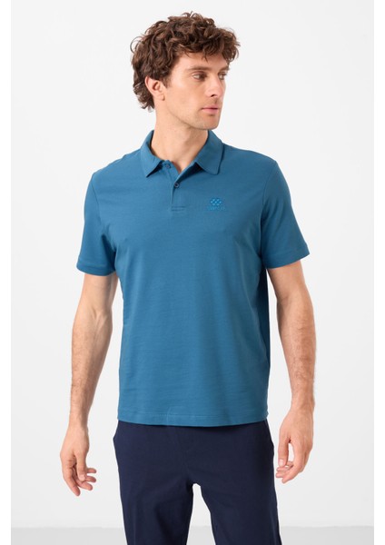 Saks Standart Kalıp Basic Polo Yaka Erkek T-Shirt - 87748