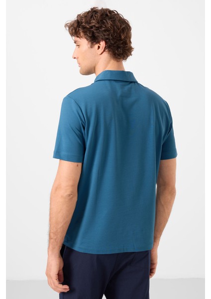 Saks Standart Kalıp Basic Polo Yaka Erkek T-Shirt - 87748 fırsatları