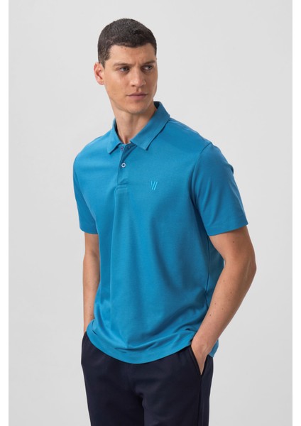 Saks Standart Kalıp Basic Polo Yaka Erkek T-Shirt - 87768 fırsatları