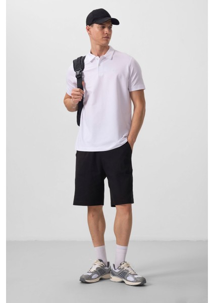 Beyaz Standart Kalıp Basic Polo Yaka Erkek T-Shirt - 87768 fiyatları