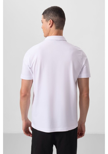 Beyaz Standart Kalıp Basic Polo Yaka Erkek T-Shirt - 87768 indirimleri