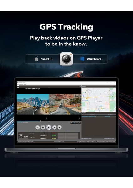 G930 10" 4K Ayna Dash Cam, Ön ve Arka Wdr, Dokunmatik Ekran, 5,8 Ghz Wifi, indirimleri