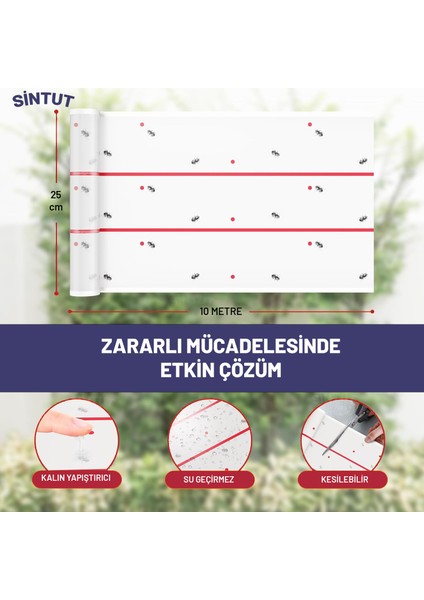 10 Metre Rulo Tipi Yapışkan Sinek Tuzağı, Iç ve Dış Alanlar Için Sinek Kapanı. %100 Etkili fırsatları